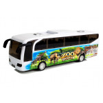 Autobus 22 cm s africkým motívom - biely